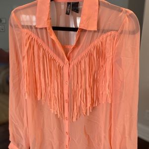 Boutique Fringe Blouse
